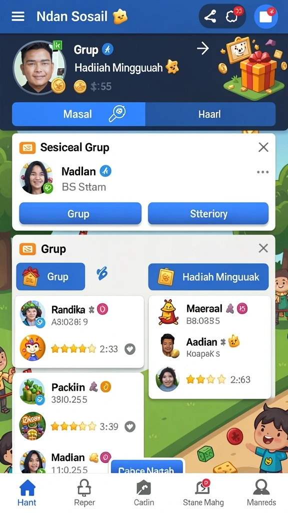 avatar808 - Tangkapan layar menunjukkan pemandangan indah dunia fantasi AVATAR808.